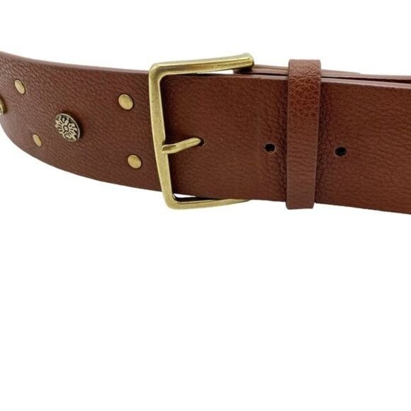 BCBGeneration Brown Gold Faux Leather Studded Belt Western Boho - Picture 2 of 7